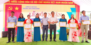 LỄ ĐÓN NHẬN TRƯỜNG ĐẠT CHUẨN QUỐC GIA MỨC ĐỘ 1, HỌP MẶT KỶ NIỆM 43 NĂM NGÀY NHÀ GIÁO VIỆT NAM 20/11