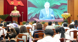 Xã Bom Bo dự Hội nghị toàn quốc tổng kết công tác phòng, chống tham nhũng, lãng phí, tiêu cực nhiệm kỳ Đại hội XIII của Đảng.