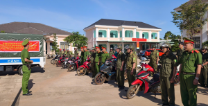 Công an xã Bom Bo ra quân cao điểm tấn công, trấn áp tội phạm, bảo đảm an ninh trật tự tết nguyên đán 2026