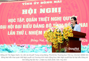 XÃ BOM BO THAM DỰ HỘI NGHỊ HỌC TẬP, QUÁN TRIỆT NGHỊ QUYẾT ĐẠI HỘI ĐẢNG BỘ TỈNH ĐỒNG NAI LẦN THỨ I, NHIỆM KỲ 2025 -2030