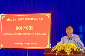 ĐẢNG ỦY XÃ BOM BO TỔ CHỨC HỘI NGHỊ CÔNG BỐ CÁC QUYẾT ĐỊNH CỦA TỈNH UỶ, UBND TỈNH VỀ CÔNG TÁC CÁN BỘ