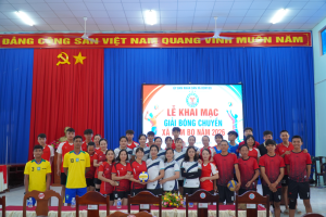 XÃ BOM BO KHAI MẠC GIẢI BÓNG CHUYỀN NĂM 2026