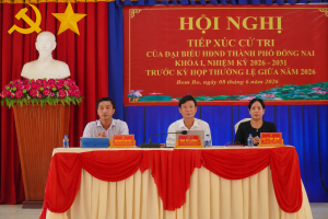 HỘI NGHỊ TIẾP XÚC CỬ TRI CỦA ĐẠI BIỂU HĐND THÀNH PHỐ ĐỒNG...