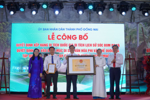 Trao quyết định di tích quốc gia và đưa vào danh mục di sản văn hóa phi vật thể quốc gia cho 2 di sản của Đồng Nai