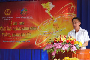Xã Bom Bo tổ chức Lễ mít tinh và Chạy hưởng ứng Tháng hành động phòng, chống ma túy năm 2026