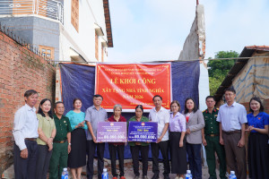XÃ BOM BO KHỞI CÔNG XÂY DỰNG 02 CĂN NHÀ TÌNH NGHĨA