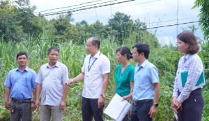 Xã Bom Bo kiểm tra, rà soát các công trình phòng, chống thiên tai trên địa bàn