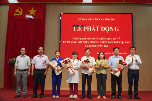 Xã Bom Bo phát động Chương trình khám sức khỏe định kỳ, khám sàng lọc miễn phí cho người dân năm 2026