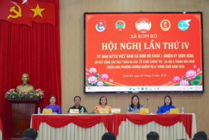 HỘI NGHỊ LẦN THỨ IV ỦY BAN MTTQ VIỆT NAM XÃ BOM BO KHÓA I, NHIỆM KỲ 2025–2030