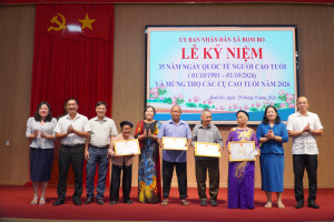 XÃ BOM BO TỔ CHỨC HỌP MẶT KỶ NIỆM 35 NĂM NGÀY QUỐC TẾ NGƯỜI CAO TUỔI VÀ MỪNG THỌ NĂM 2026
