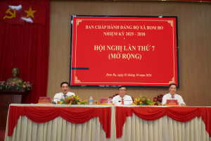 Xã Bom Bo tổ chức Hội nghị Ban Chấp hành lần thứ 7 (mở rộng)