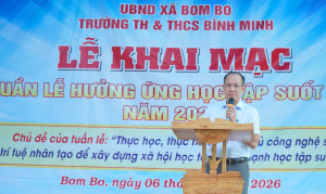 Xã Bom Bo Khai Mạc Tuần Lễ Hưởng Ứng Học Tập Suốt Đời Năm 2026
