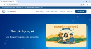 Website Bình dân học vụ số