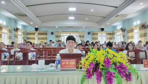 TUV, Bí thư Đảng uỷ, Chủ tịch HĐND xã Bù Đăng - Vũ Lương chủ trì tại điểm cầu khối Đảng và Đoàn thể xã