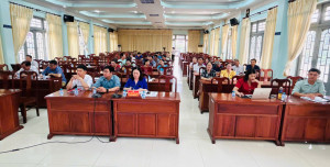 Bù Đăng: UBMTTQVN xã lấy ý kiến đóng góp vào dự thảo văn kiện Đại hội đại biểu MTTQVN tỉnh và xã nhiệm kỳ 2025 - 2030