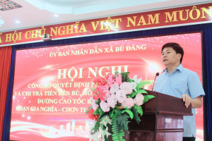 Bù Đăng chi trả trên 50 tỷ đồng cho các hộ dân có đường cao tốc Gia Nghĩa - Chơn Thành đi qua