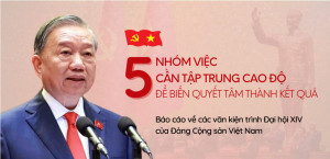 Năm nhóm việc cần tập trung cao độ để biến quyết tâm thành kết quả