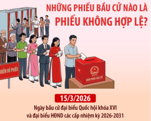 Bù Đăng: Hướng dẫn phiếu bầu Hợp lệ và Không hợp lệ