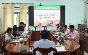 Ban Đại diện HĐQT Ngân Hàng CSXH xã Bù Đăng tổ chức phiên họp thường kỳ quý I năm 2026.