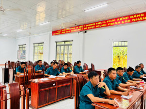 BAN CHỈ HUY QUÂN SỰ XÃ BÙ ĐĂNG TỔ CHỨC HỘI NGHỊ GIAO BAN THÔN ĐỘI TRƯỞNG THÁNG 5 NĂM 2026