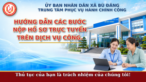Hướng dẫn các bước nộp hồ sơ trực tuyến trên dịch vụ công