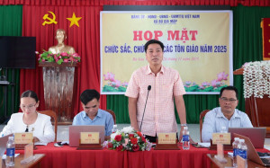 XÃ BÙ GIA MẬP TỔ CHỨC GẶP MẶT CHỨC SẮC, CHỨC VIỆC CÁC TÔN...