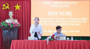 XÃ BÙ GIA MẬP TỔ CHỨC HỘI NGHỊ TRIỂN KHAI CÔNG TÁC BẦU CỬ TRƯỞNG THÔN NHIỆM KỲ 2025–2029
