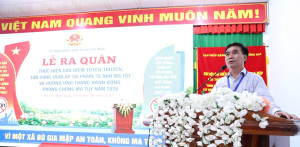 BÙ GIA MẬP: LỄ RA QUÂN THỰC HIỆN CAO ĐIỂM TUYÊN TRUYỀN, TẤN CÔNG, TRẤN ÁP TỘI PHẠM, TỆ NẠN MA TÚY VÀ HƯỞNG ỨNG THÁNG HÀNH ĐỘNG PHÒNG, CHỐNG MA TÚY NĂM 2026
