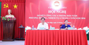 CỤM THI ĐUA SỐ 2 SƠ KẾT CÔNG TÁC MẶT TRẬN 6 THÁNG ĐẦU NĂM VÀ PHƯƠNG HƯỚNG, NHIỆM VỤ 6 THÁNG CUỐI NĂM 2026