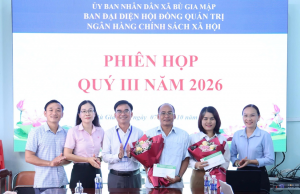 BÙ GIA MẬP TỔ CHỨC PHIÊN HỌP BAN ĐẠI DIỆN HĐQT NHCSXH QUÝ...