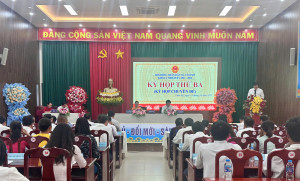 KỲ HỌP THỨ BA HĐND XÃ CẨM MỸ KHÓA I, NHIỆM KỲ 2021-2026