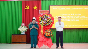 Xã Cẩm Mỹ họp mặt kỷ niệm 81 năm Ngày thành lập Quân đội nhân dân Việt Nam