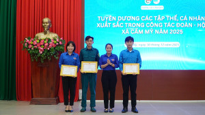 Đoàn TNCS Hồ Chí Minh xã Cẩm Mỹ tổng kết công tác Đoàn năm 2025