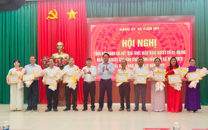 Đảng ủy xã Cẩm Mỹ tổng kết đánh giá kết quả thực hiện Nghị Quyết số 01-NQ/ĐU ngày 01/08/2025 của Ban chấp hành Đảng bộ xã năm 2025 và triển khai nhiệm vụ năm 2026