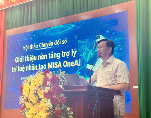 Xã Cẩm Mỹ tổ chức hội thảo chuyển đổi số giới thiệu nền tảng trợ lý trí tuệ nhân tạo MISA OneAI