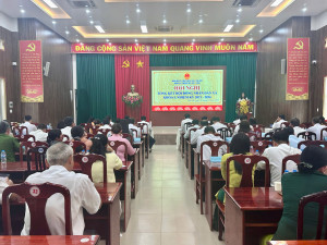 Hội nghị tổng kết HĐND xã Cẩm Mỹ Khóa I nhiệm kỳ 2021–2026