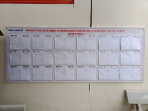 UBND xã Cẩm Mỹ niêm yết danh sách cử tri bầu cử Quốc hội khóa XVI và HĐND các cấp nhiệm kỳ 2026–2031