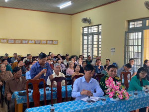 Xã Cẩm Mỹ tổ chức Hội nghị lấy ý kiến cử tri nơi cư trú đối với người ứng cử đại biểu HĐND xã nhiệm kỳ 2026-2031