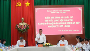 Đoàn kiểm tra số 3 của Ủy ban Bầu cử tỉnh Đồng Nai kiểm tra công tác bầu cử đại biểu Quốc hội khóa XVI và đại biểu HĐND các cấp nhiệm kỳ 2026-2031 tại các xã Xuân Đông, Sông Ray, Xuân Đường, Xuân Quế và Cẩm Mỹ