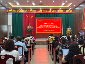 Cẩm Mỹ tổ chức hội nghị tuyên truyền cuộc bầu cử đại biểu Quốc hội khóa XVI và đại biểu Hội đồng nhân dân các cấp nhiệm kỳ 2026-2031