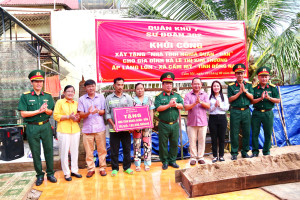 Lễ khởi công xây Nhà tình nghĩa “ Quân – Dân”