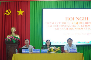 TO DAI BIEU SO 6 HĐND THANH PHO DONG NAI TIEP XUC CU TRI CAC XA CAM MY, XUAN QUE, XUAN DUONG VÀ PHUONG HANG GON