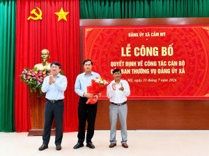 Lễ công bố QĐ về công tác cán bộ đc Trịnh Văn Khánh