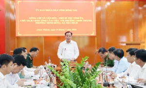 Chủ tịch UBND tỉnh Võ Tấn Đức làm việc với phường Minh Hưng, Chơn Thành và xã Nha Bích