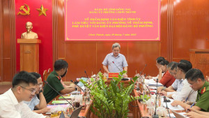 Tổ Thẩm định số 10 thẩm định Văn kiện đại hội Đảng bộ phường Chơn Thành