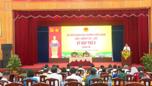 Kỳ họp thứ 2 (chuyên đề) HĐND phường Chơn Thành, nhiệm kỳ 2021-2026