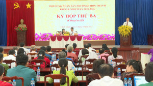 Kỳ họp thứ 3 (chuyên đề) HĐND phường Chơn Thành, nhiệm kỳ 2021-2026