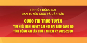 CUỘC THI TRỰC TUYẾN TÌM HIỂU NGHỊ QUYẾT ĐẠI HỘI ĐẠI BIỂU ĐẢNG BỘ TỈNH LẦN THỨ I, NHIỆM KỲ 2025-2030