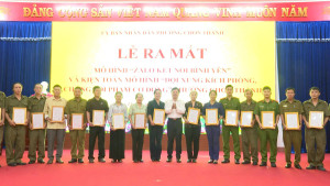 Phường Chơn Thành: ra mắt mô hình “ Zalo kết nối bình yên”