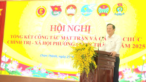 BÀI PHÁT BIỂU CHỈ ĐẠO CỦA ĐỒNG CHÍ NGUYỄN MINH BÌNH, BÍ THƯ...